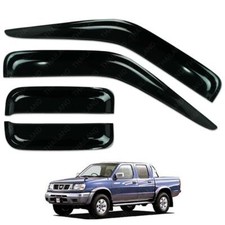 Wind Deflector Weather Guard Black For Nissan Big M Frontier Cab 2 Doors 01 - 05