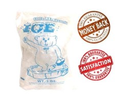 3lbs BPA Free FDA Approved Clear Plastic Ice Bags 1.25 mil With Twist Tie