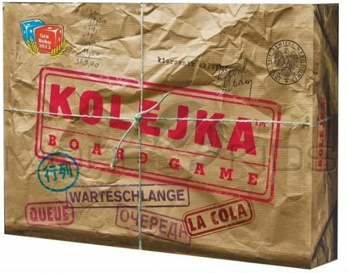 QUEUE KOLEJKA PRL POLISH BOARD GAME ENGLISH VERSION NEW STICKERS CUSTOMS FREE
