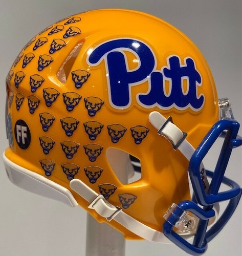 PITT PANTHERS KENNY PICKETT CUSTOM MINI FOOTBALL HELMET - OR ANY PLAYER - Picture 6 of 9