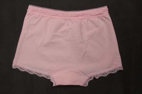 Girl's Underwear Soft Cotton 4 Colors Panties Boy-short Lace Trim Large (8/10) - Picture 6 of 10