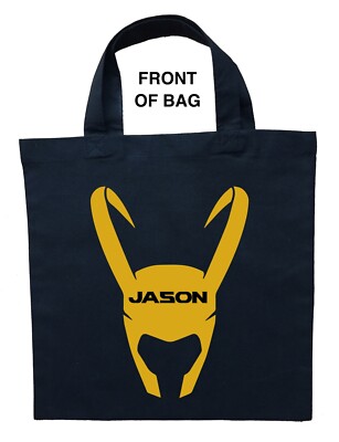 Loki Trick or Treat Bag, Personalized Loki Halloween Bag, Loki Loot Bag 