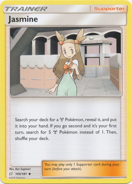 Pokemon Jasmine - 145/181 - Uncommon NM-Mint Team Up