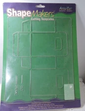 Shape makers cutting template makes a small gift bag