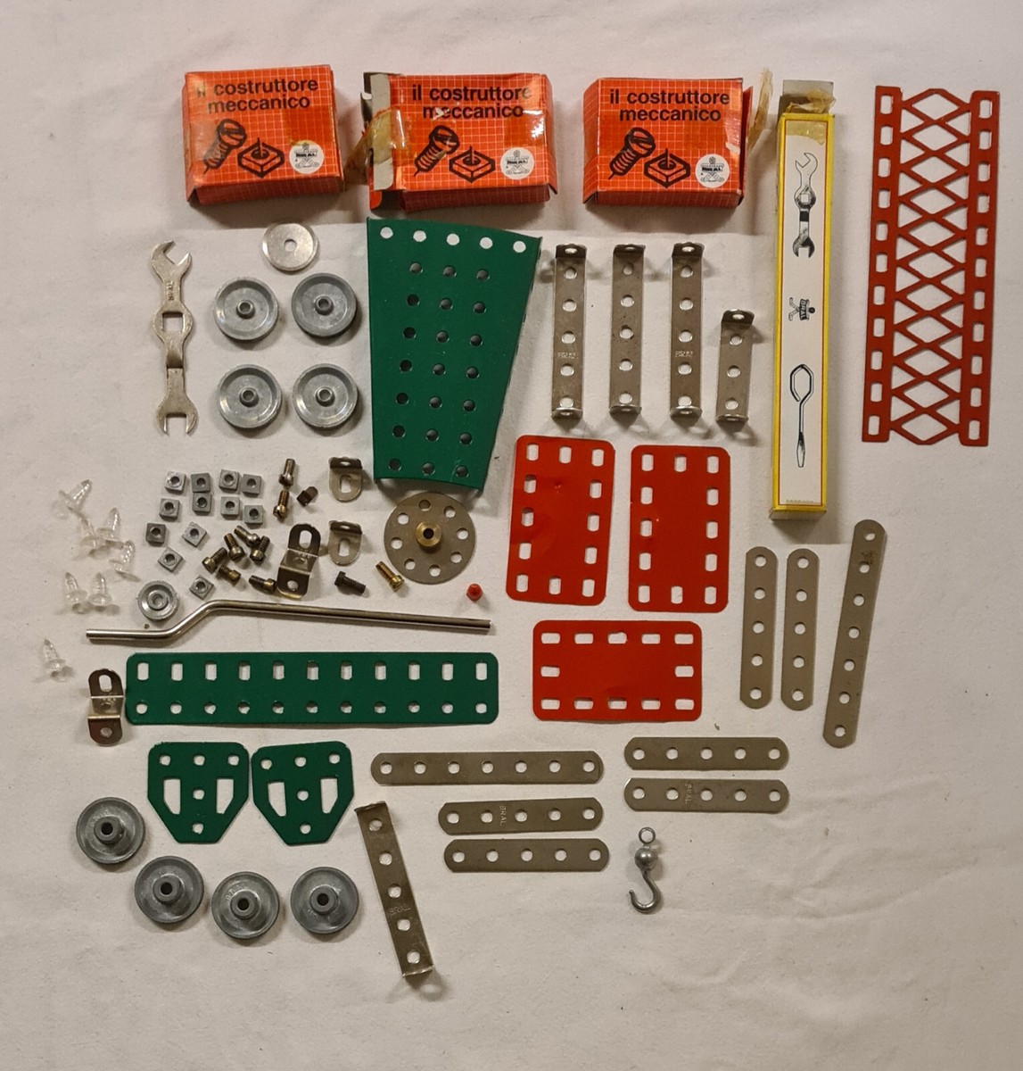 Lot Meccano – Boîte Bral System 4 + Pièces Diverses, Occasion