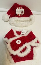 Hand crocheted hat and diaper cover Size 0-6 months