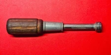 Vintage Spintite 3416 Wood handle  1/2" Nut Driver 7" Long - Made in USA