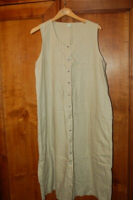 Prenatal, Vestito premaman, Beige, Lino, Vedi Misure, Usato