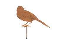 Beetstecker Vogel Stecker Rost Braun Rasenstecker Gartenstecker Tier Gartendeko