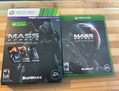 Mass Effect Trilogy (Xbox 360 2012) Complete - With Andromeda Xbox One