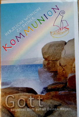 Glückwunschkarte Kommunion  Herzliche Wünsche zu Deiner Kommunion Neu