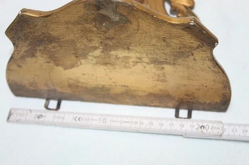 045R) Konsole Gold geschnitzt für Wanduhren Laternenuhren Holz um 1880 France - Bild 7 von 7