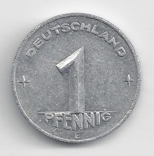 Deutschland - DDR Ostdeutschland (DDR) 1 Pfennig E 1953 (40)