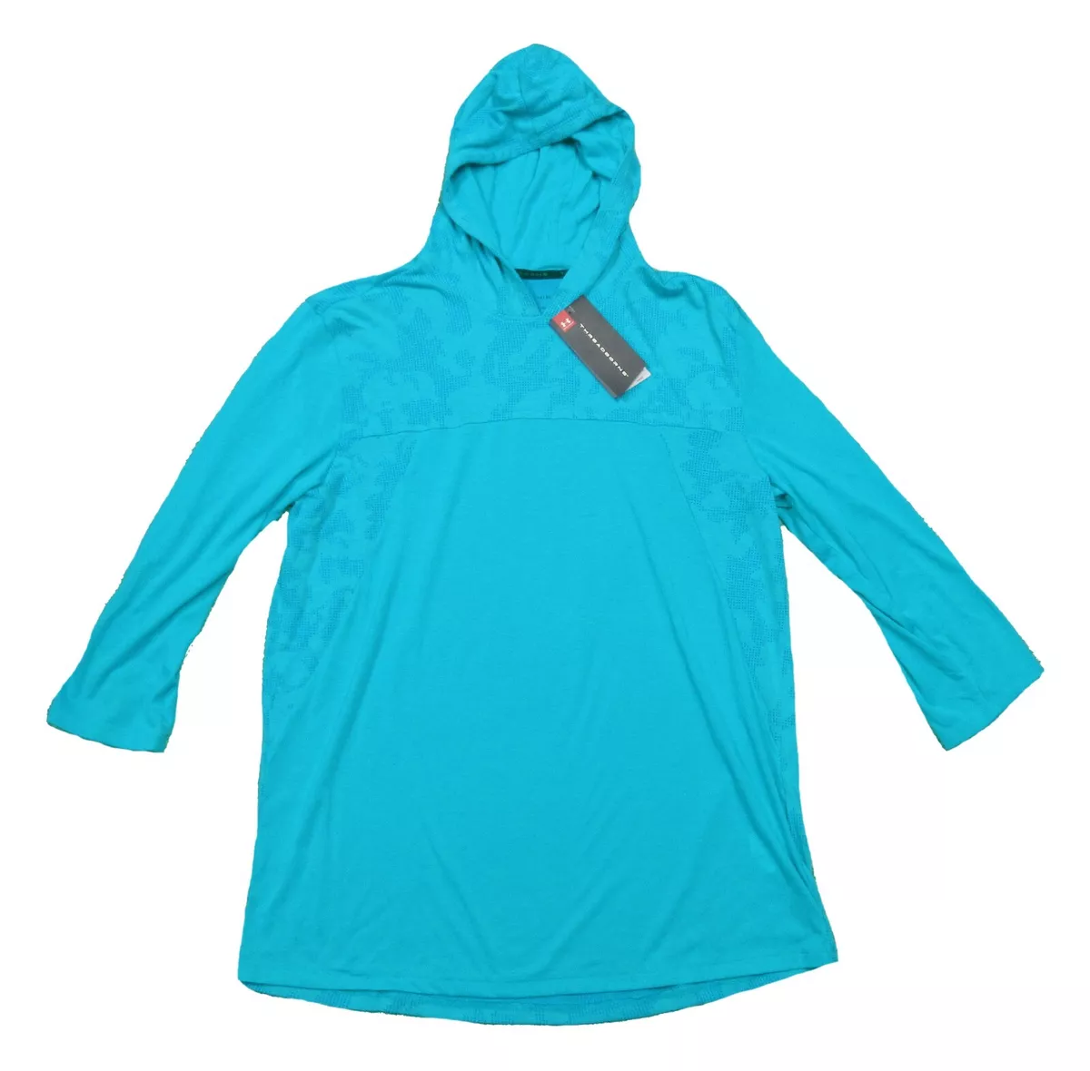Under Armour Men s Aqua Blue UA Siro Elite Utility 3 4 Sleeve
