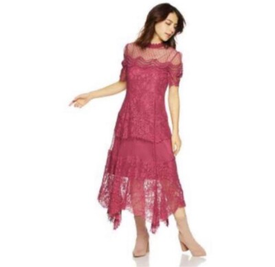 chinese dress ladies Cut Work Lace Mini Dress – SNIDEL