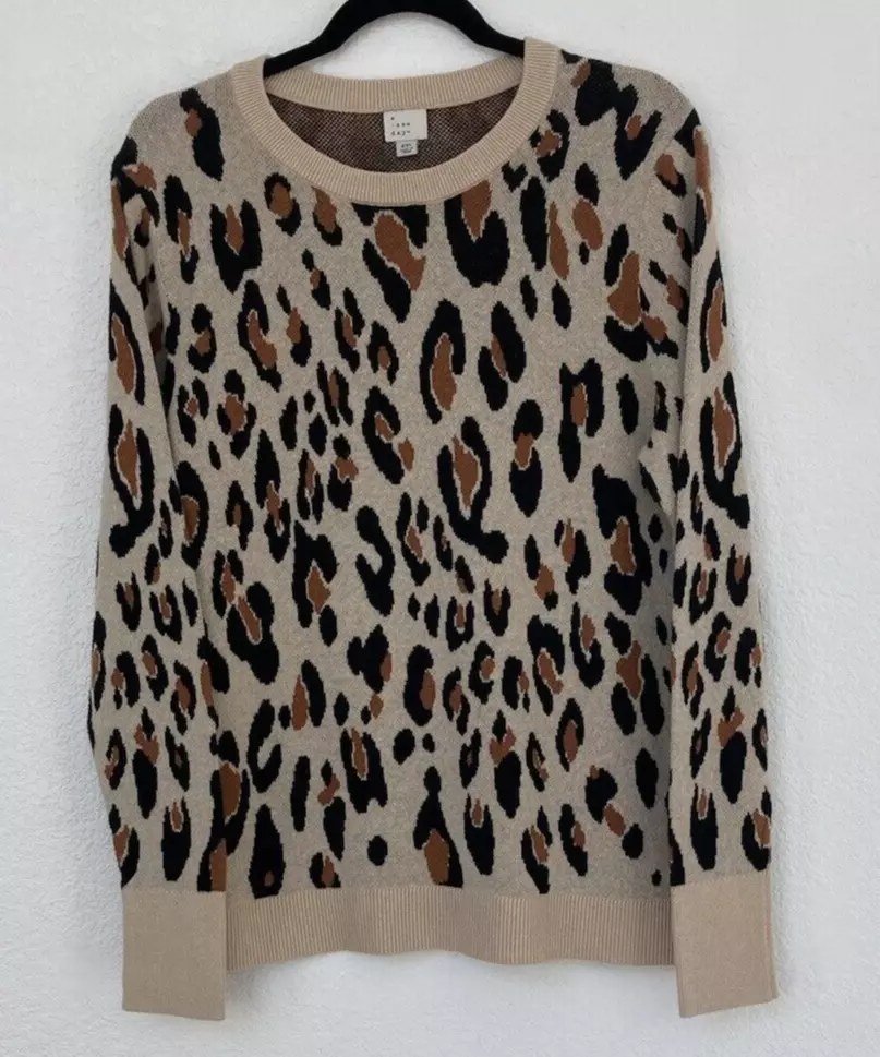 A new day leopard best sale sweater