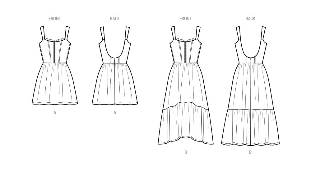 セット販売 Women's Dress Patterns SEWING PATTERN Womens Clothes Clothing Corset Dress Sundress Boho