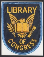 Postcard - US Library of Congress Symbol Badge Patch 