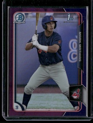 2015 Bowman Draft #99 Mark Mathias Chrome Purple Refractors #/250