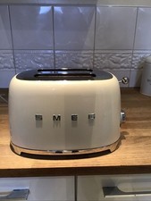 Smeg Slightly Used 2 Slice Toaster In Cream