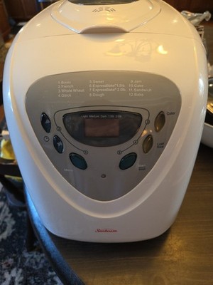 Sunbeam  Programmable Bread Maker Machine - White Tested looks unused