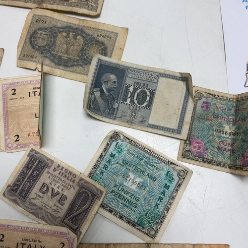 Vintage World Banknotes Collection France Italy Germany Zlotych Lire 4229 - Foto 7 di 9