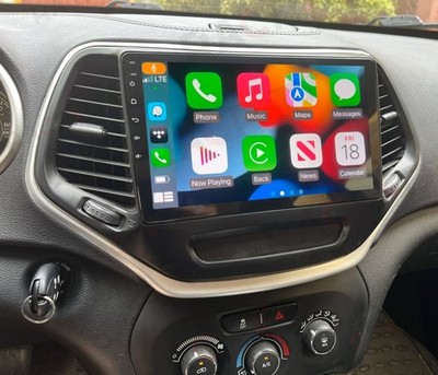 10'' Android Auto Car Stereo Radio GPS Navigation for Jeep Cherokee 15-18 CarPlay
