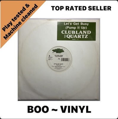 Clubland Featuring Quartz - Let's Get Busy (Pump It Up) - UK 12'' Vinyl - 1990