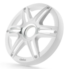 Clarion CMGP-101-SW 10-inch Premium Subwoofer Grille Sport Style, White, with...