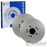 2X Hella Bremsscheiben 284Mm Vorne Passend FüR Mercedes 124 190 E-KLASSE