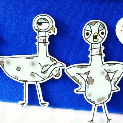 The Pigeon Needs a Bath Felt Board Story Set Early Learning Reading Game Toy
