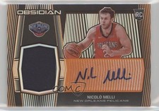 2019-20 Obsidian Rookie Jersey Electric Etch Orange 39/50 Nicolo Melli Auto 3hd