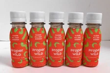 Proper Wild Energy Shot Strawberry Kiwi 2.5oz Qty 5 Plant Based Healthy Workout