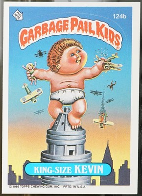 1987 Topps Garbage Pail Kids Series 3 #124b King-Size Kevin Non-Sport NM