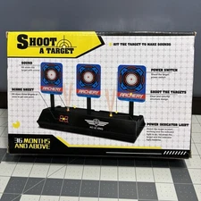 Shoot A Target Archery Practice Game Sound Power Switch Light Up Score Sheet NEW