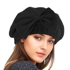 Lady French Beret Hats for Women Chic Wool Beret for Adults Fashionable Winte...