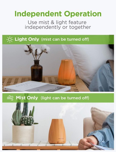 Essential Oil Diffuser, Premium 5-in-1 Diffusers for Home Scent ...