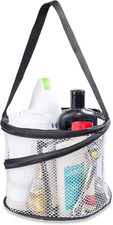 Foldable Shower Caddy Collapsible, Quick-Dry Mesh, Handle, Large Compartments.
