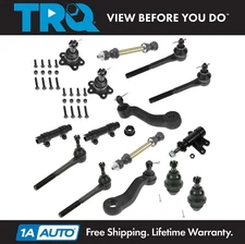 TRQ Ball Joint Tie Rod Sway Bar Link Idler Pitman Suspension Steering Kit 15pc