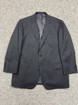 Brooks Brothers 1818 Madison Italian Estrato Wool Suit Charcoal
