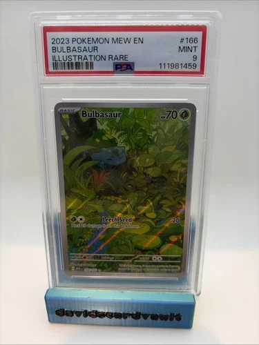 Pokémon Bulbasaur Illustration Card 166/165 Scarlet & Violet 151 Series PSA 9