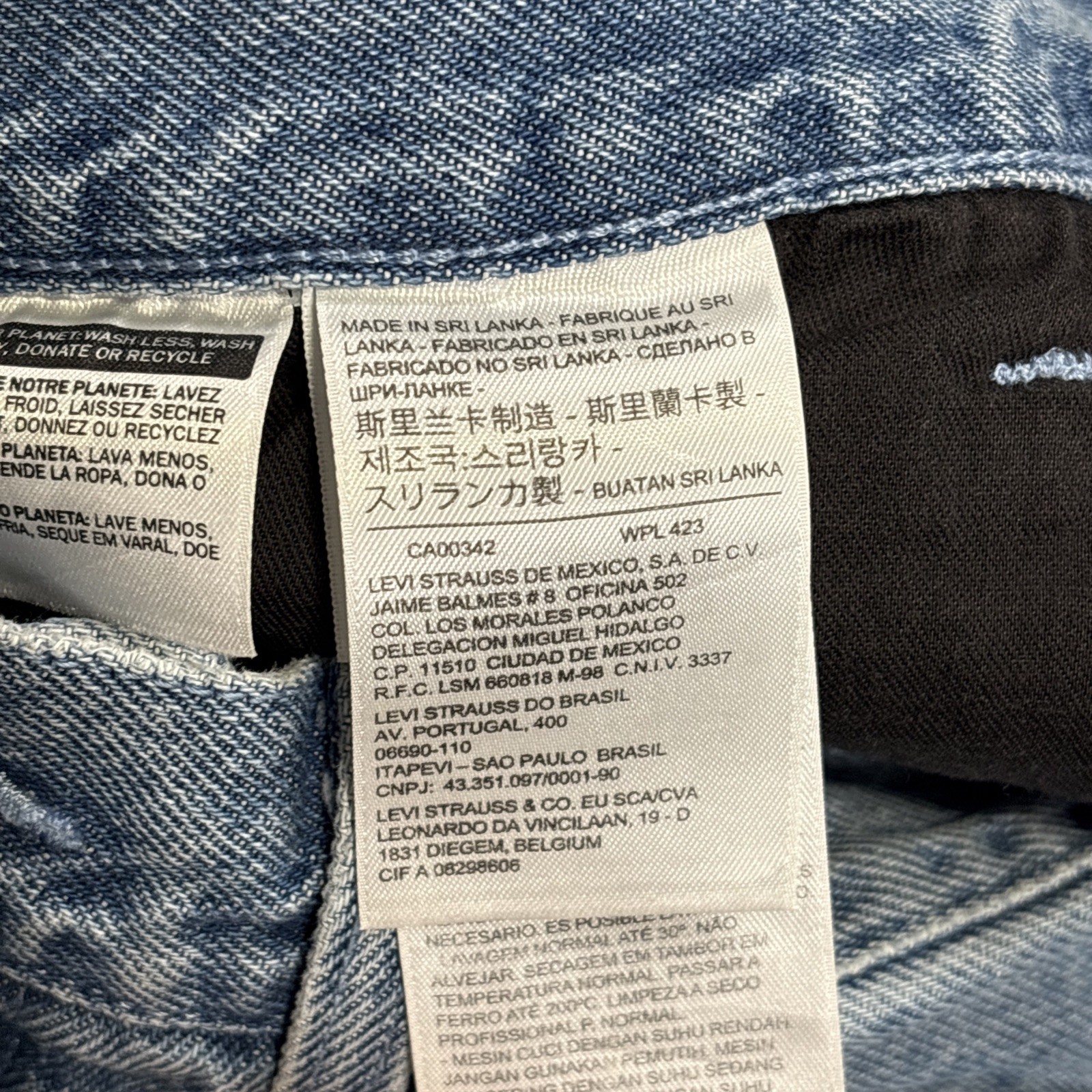 Levi’s Line 8 Men's 34x32 Irregular Jeans (34x24) Wide Leg - View 5