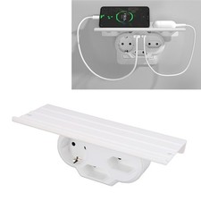 Wall Outlet Extender With Shelf 3 AC Outlets Surge Protector Power Strip Spare