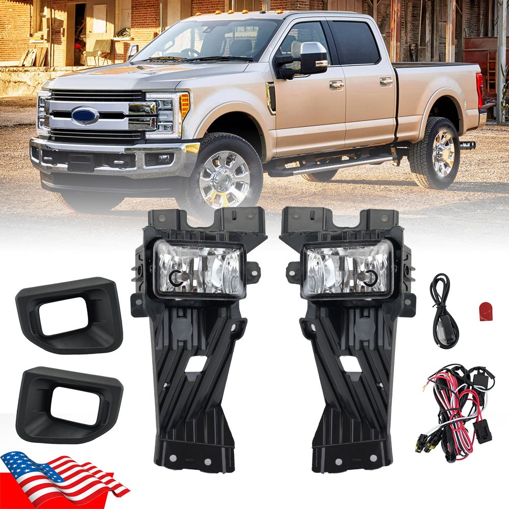 For Ford F250 F350 2020-2021 2022 SuperDuty Halogen Front Bumper Fog Light Lamp