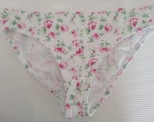 VTG Secret Treasures Band Floral Cotton Panties Bikini Medium 32"