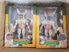NEW NECA TMNT Bebop & Rocksteady in Easter Bunny Suits NEW Loot Crate Exclusive