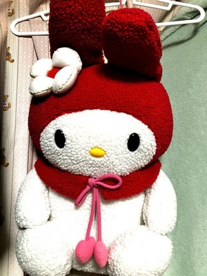 Sanrio Melo My Plush Toy Tissue Case Red Retro Plush Soft Toy