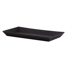47TH & MAIN DURABLE CAST IRON SERVING TRAY, 10.2 X 5.80-INCHES, MR613 - BLACK
