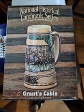 Budweiser National Historical Landmark Series "Grant’s Cabin” Beer Stein New