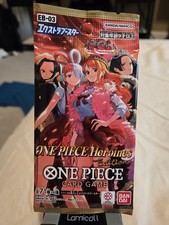 2 Pack- Sleeved Bandai One Piece Card Game EB-03 Heroines Extra Booster Jap!